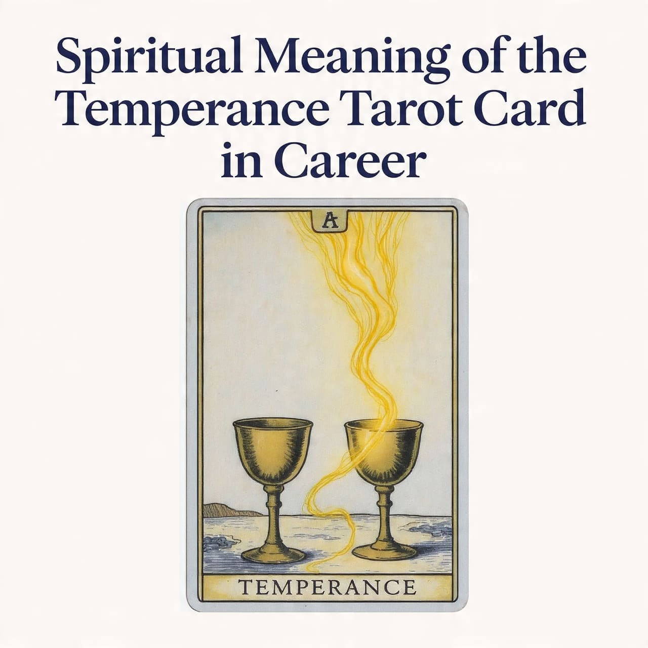 Spiritual meaning of the Temperance tarot card in career
