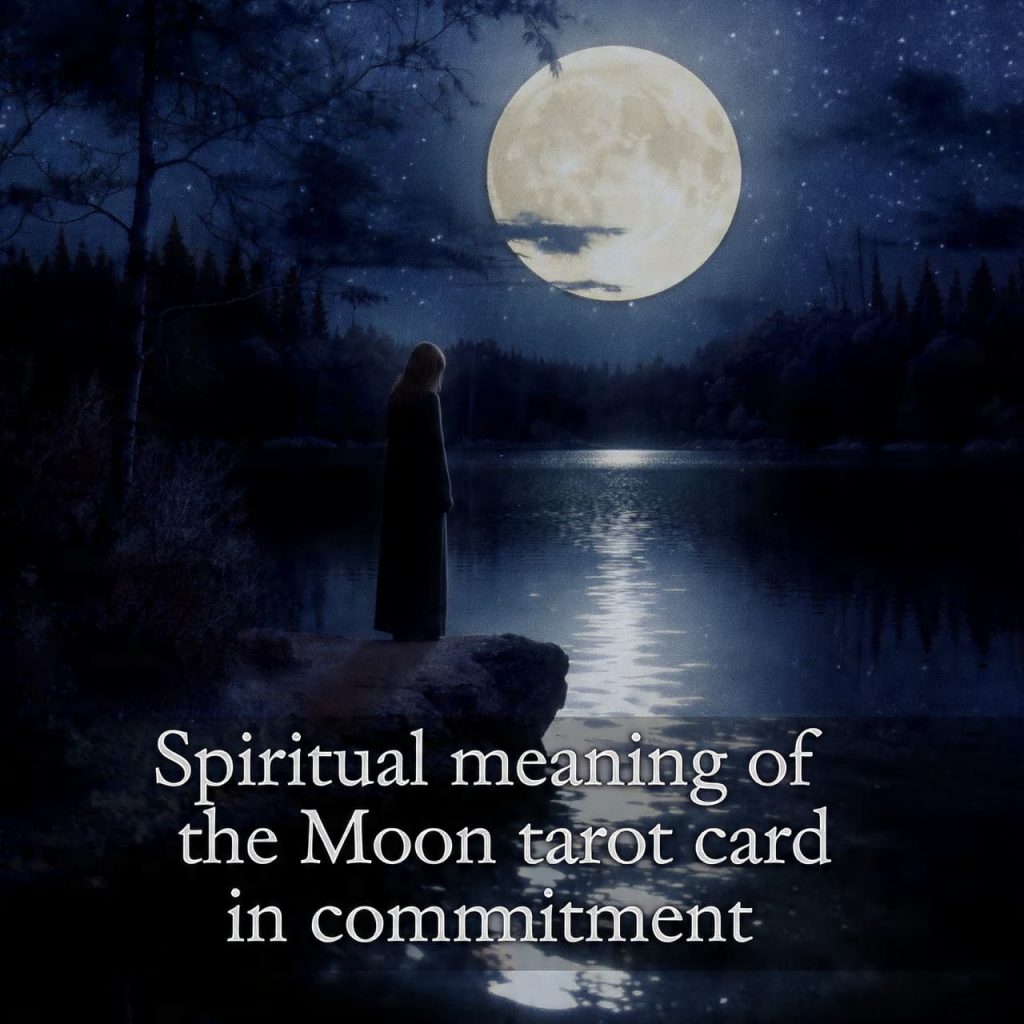Spiritual meaning of the Moon tarot card in commitment