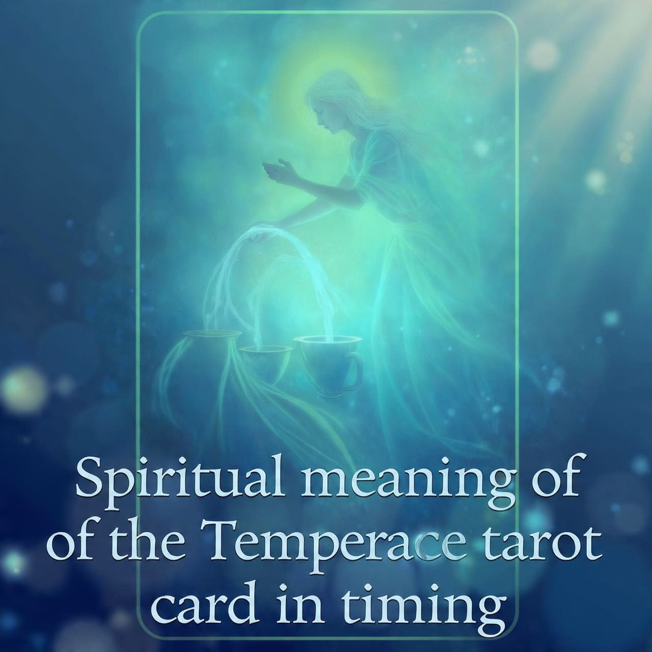 Spiritual meaning of the Temperance tarot card in timing