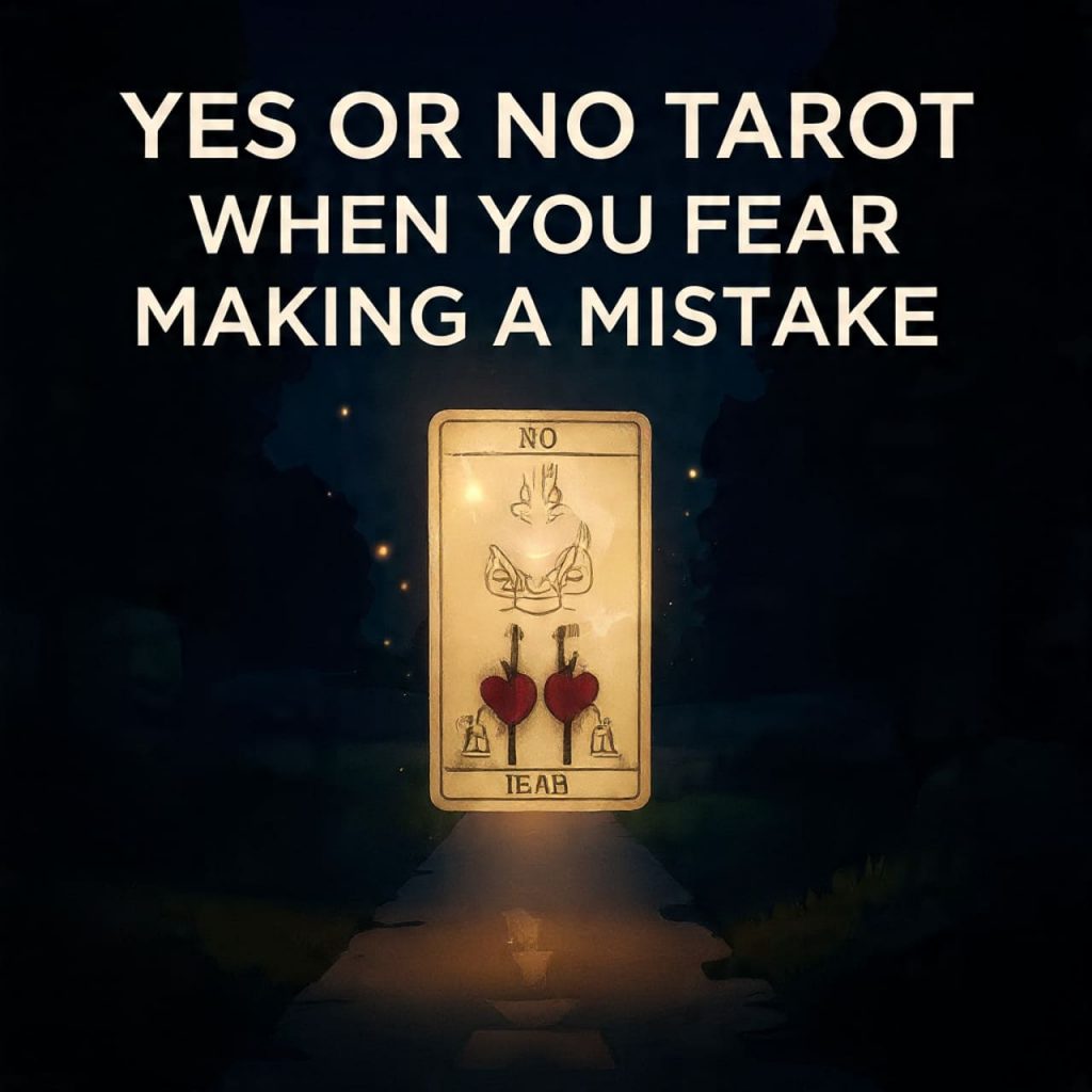 Yes or No Tarot when you fear making a mistake