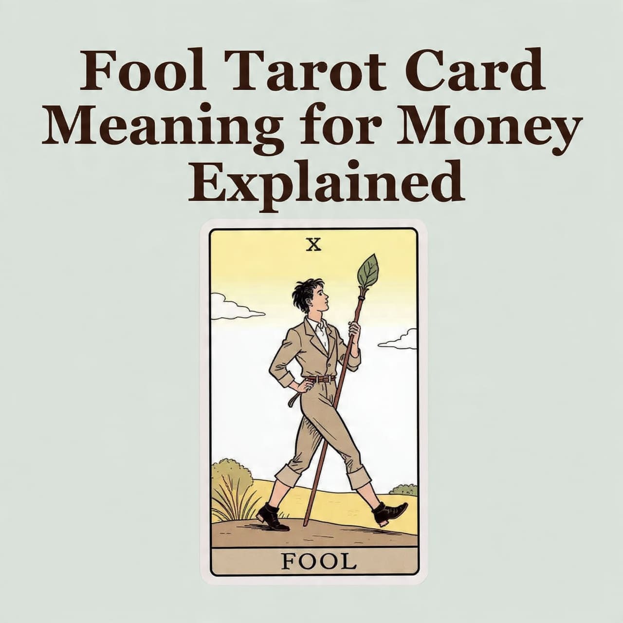 Fool tarot card meaning for money explained