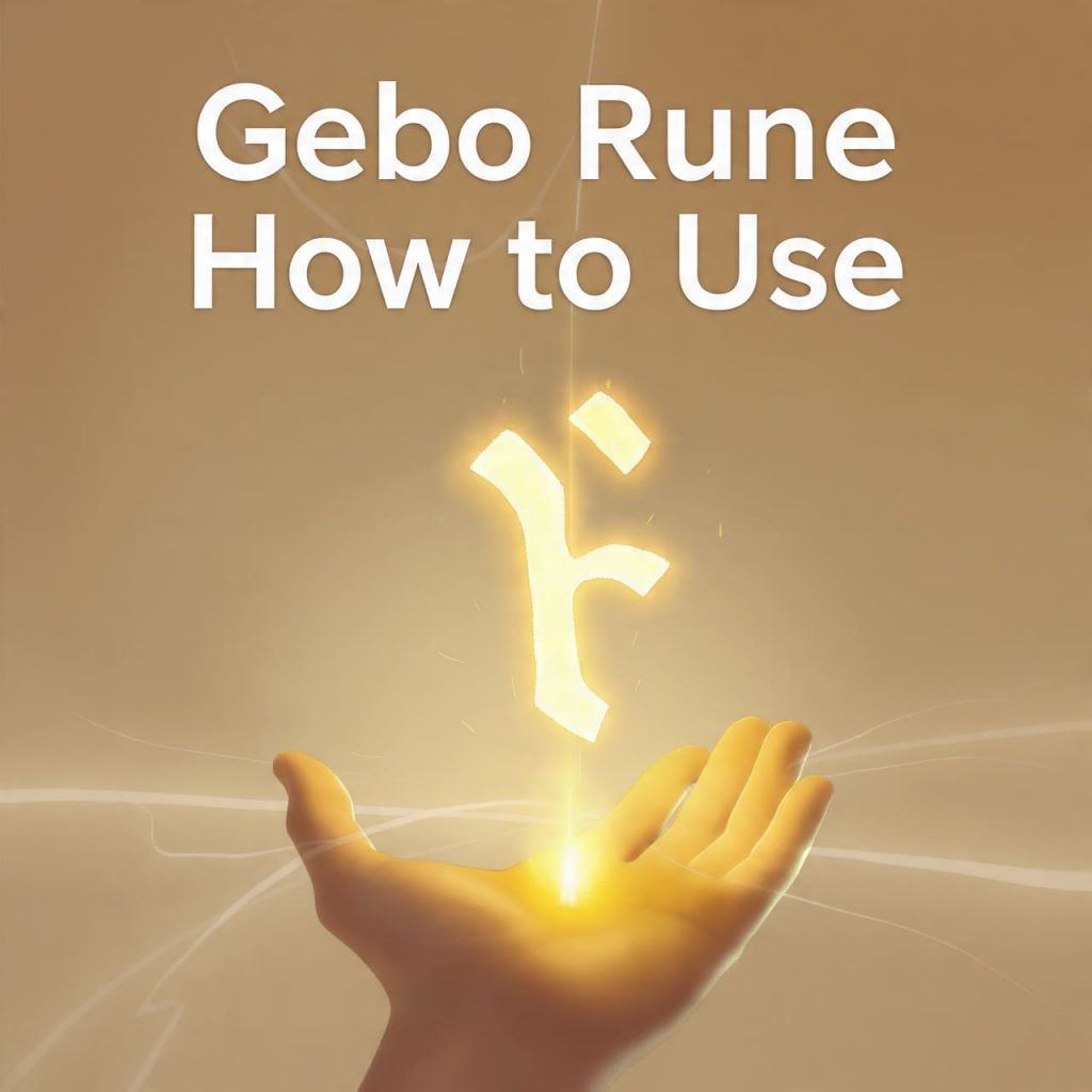 Gebo Rune How to Use