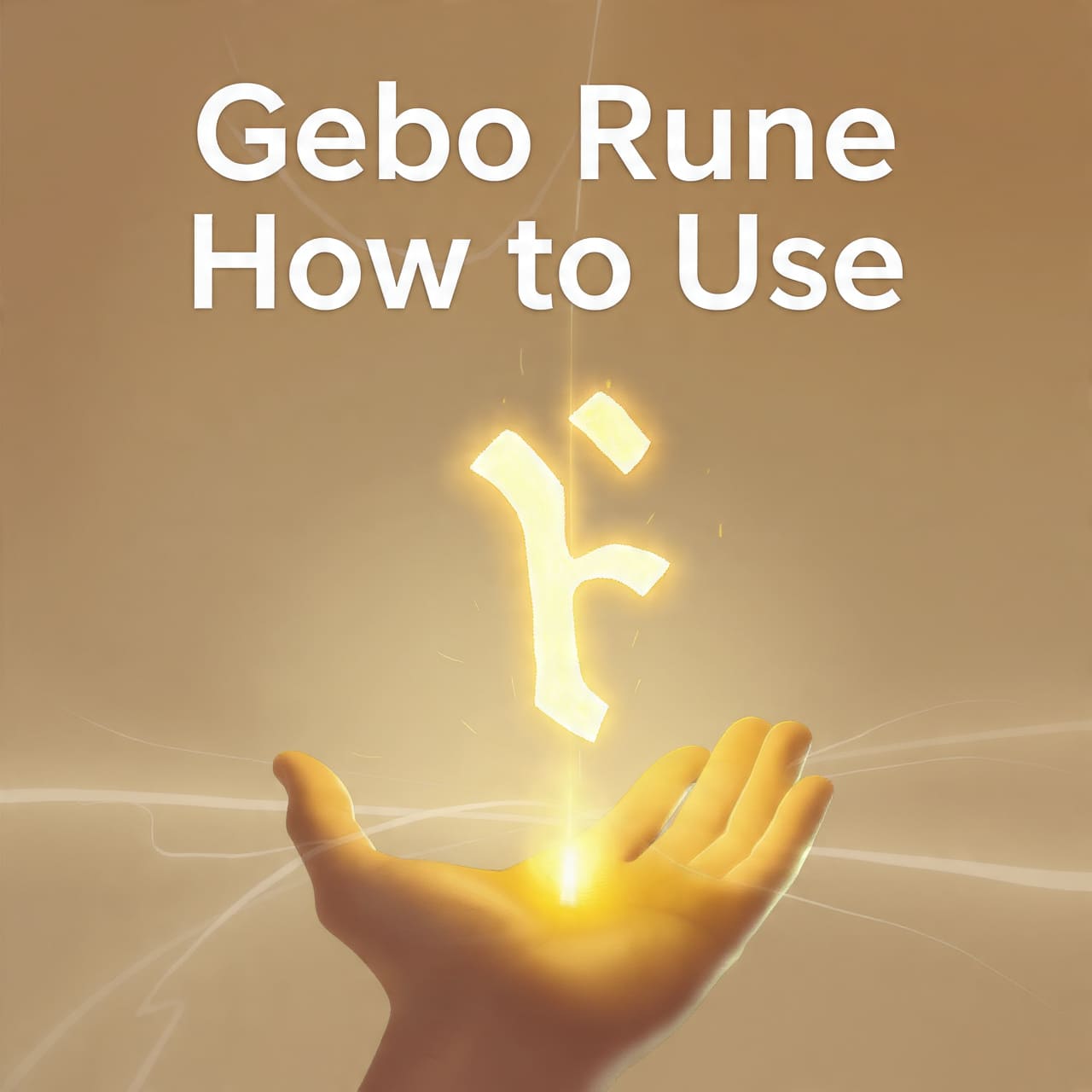 Gebo Rune How to Use