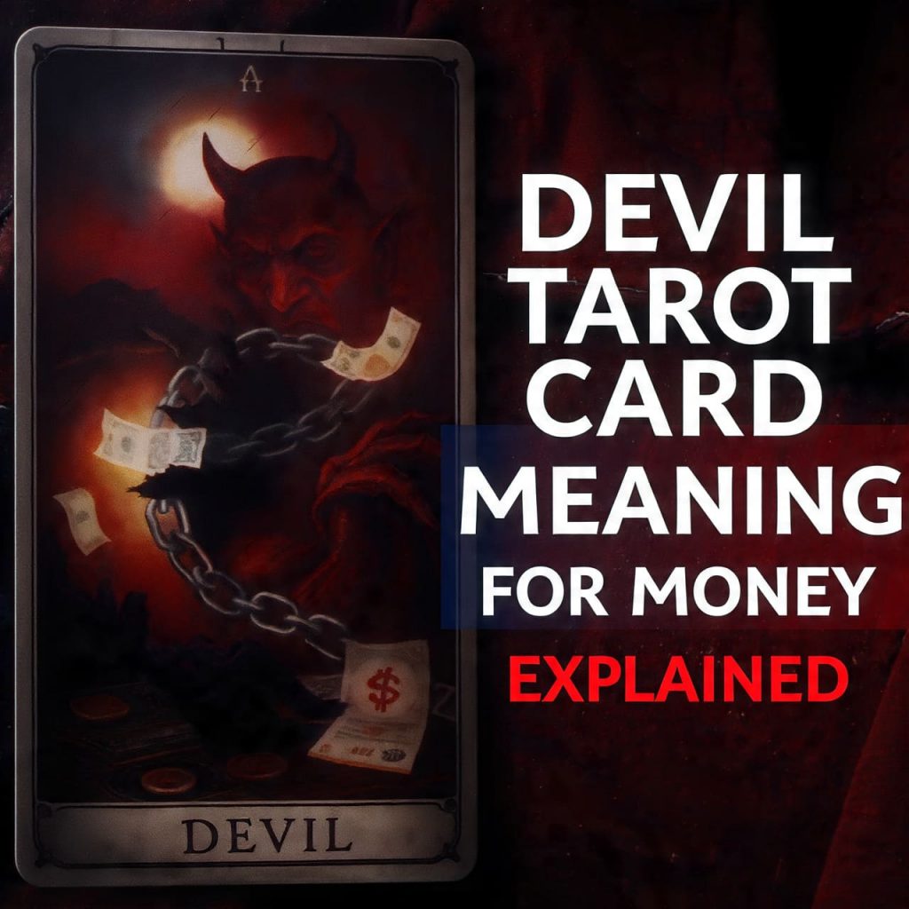 Devil tarot card meaning for money explained