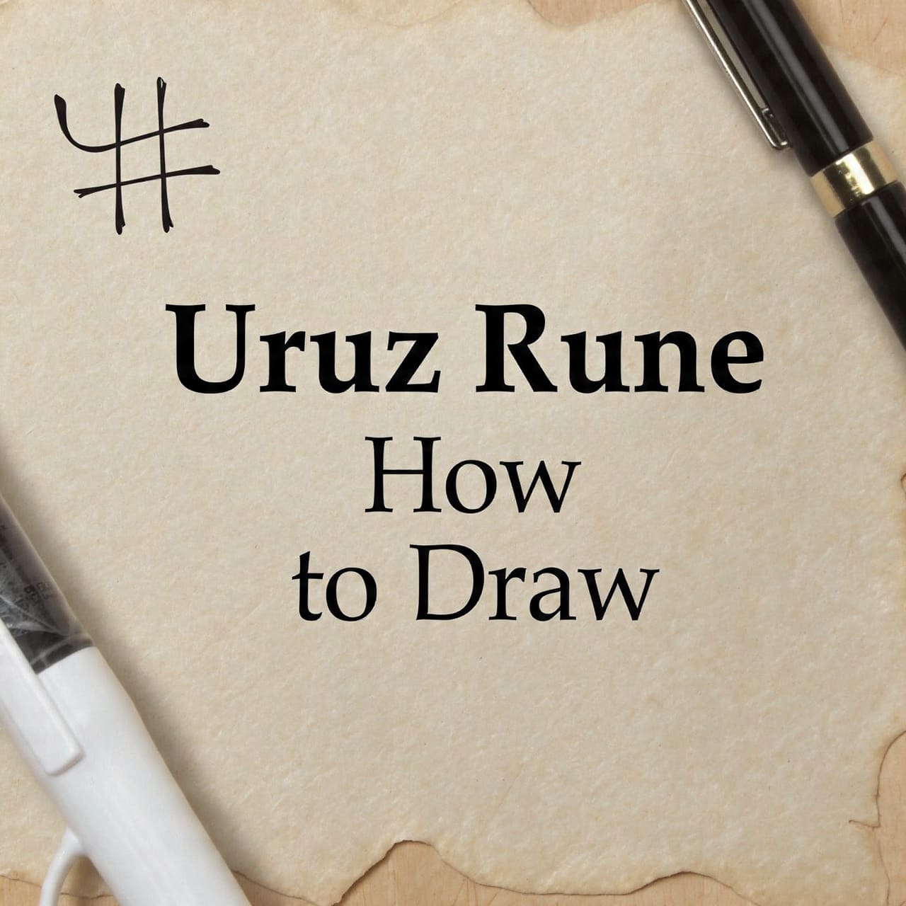 Uruz rune how to draw