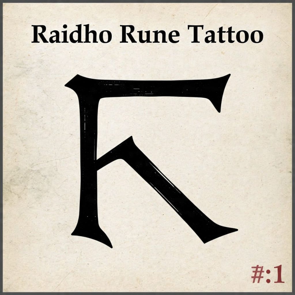 Raidho Rune Tattoo