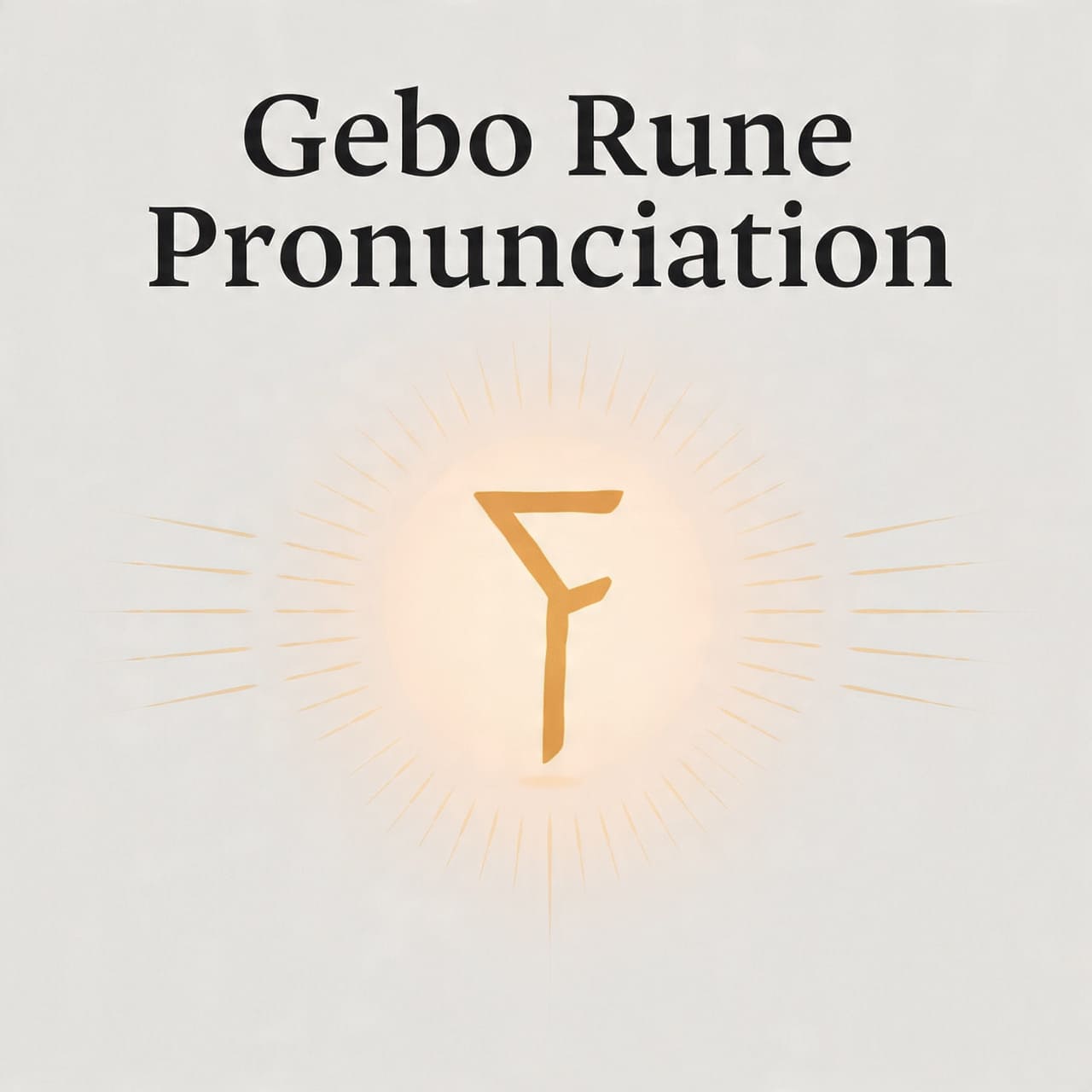 Gebo Rune Pronunciation