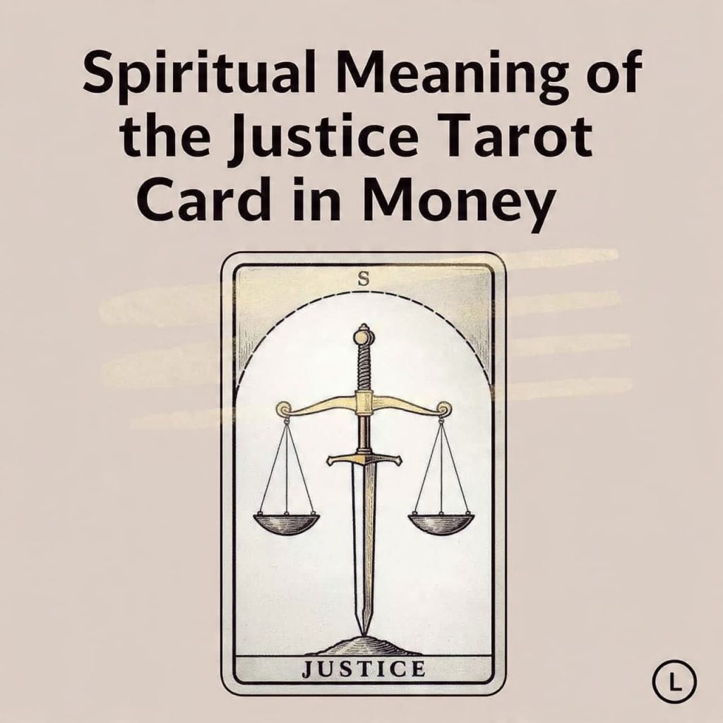 Spiritual meaning of the Justice tarot card in money
