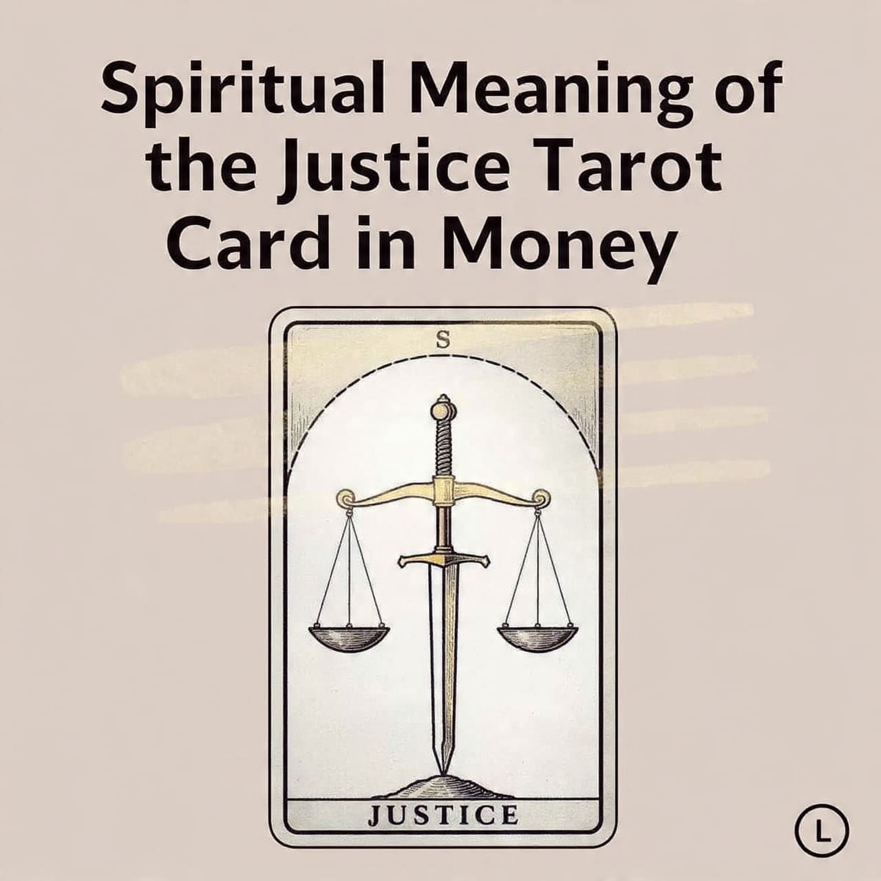 Spiritual meaning of the Justice tarot card in money