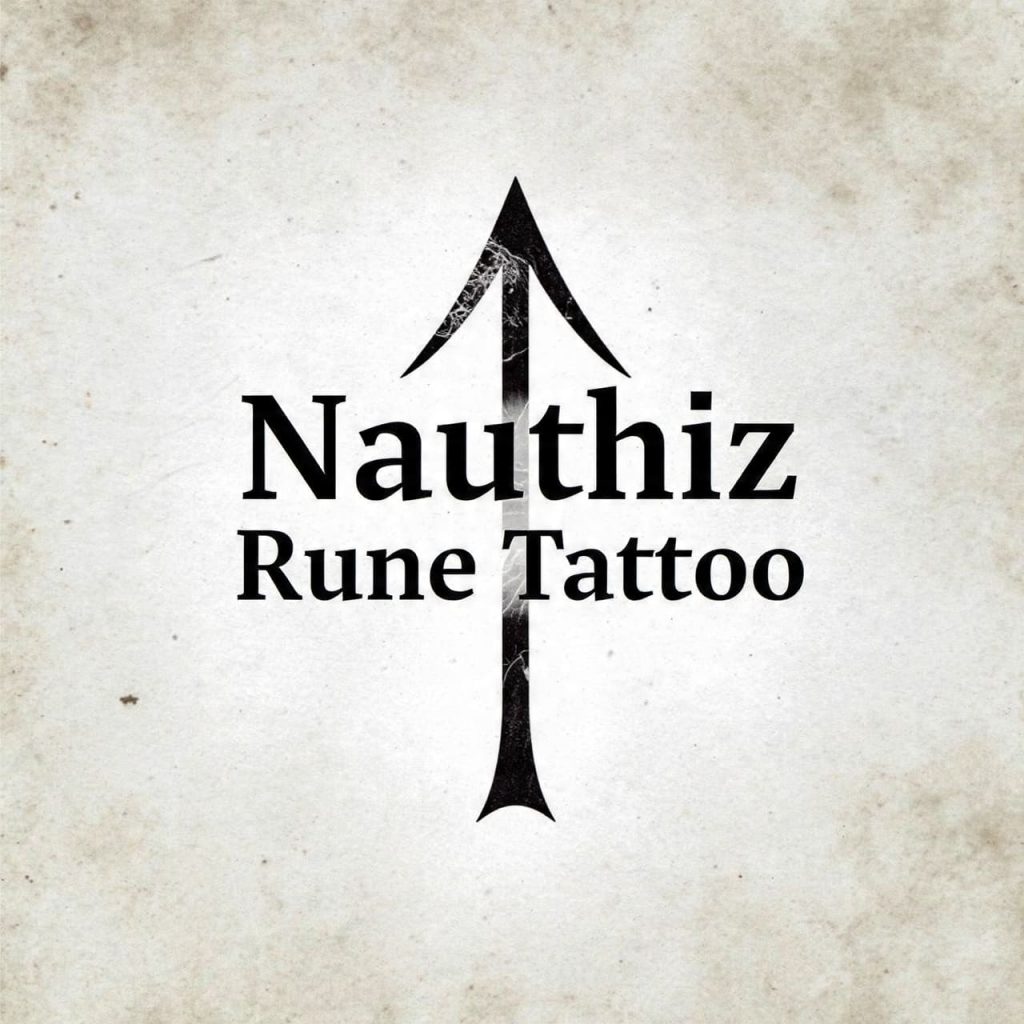 Nauthiz rune tattoo