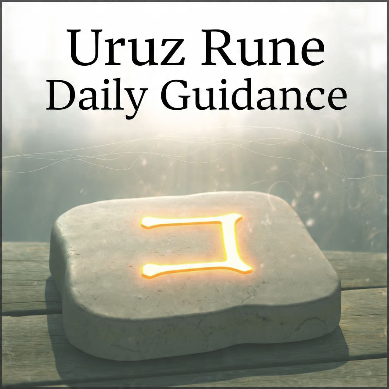 Uruz rune daily guidance