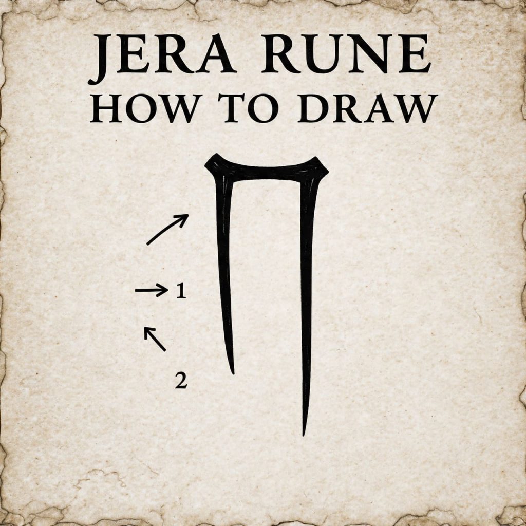 Jera Rune How to Draw