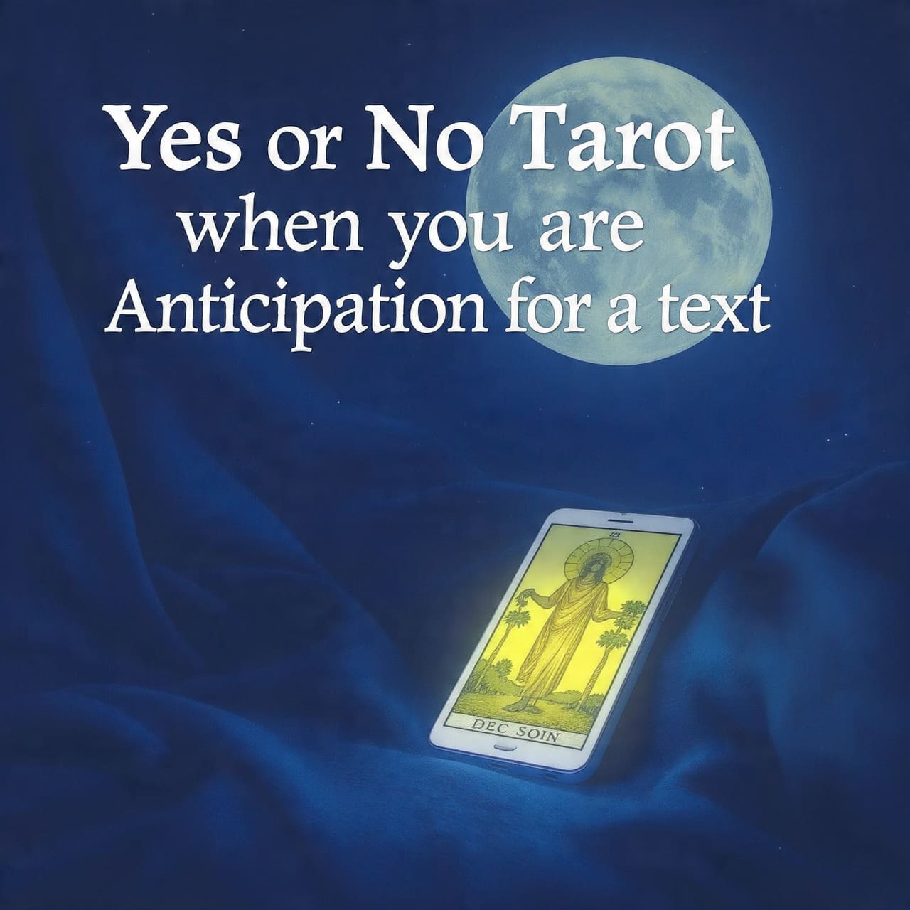 Yes or No Tarot when you are Anticipation for a text