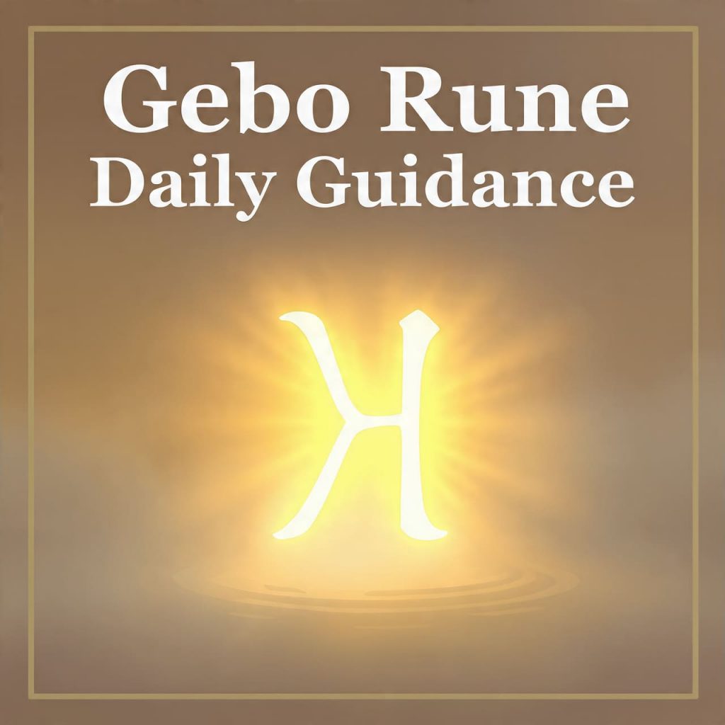 Gebo Rune Daily Guidance