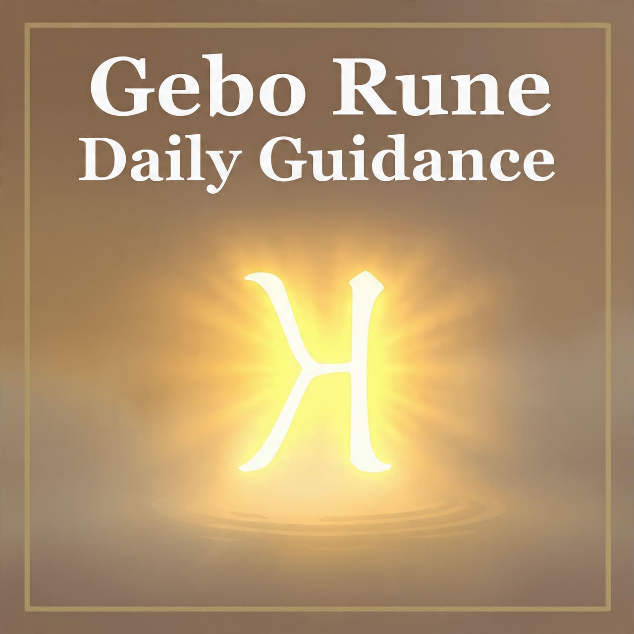Gebo Rune Daily Guidance