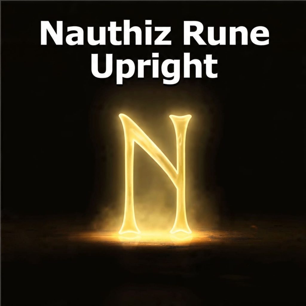 Nauthiz rune upright