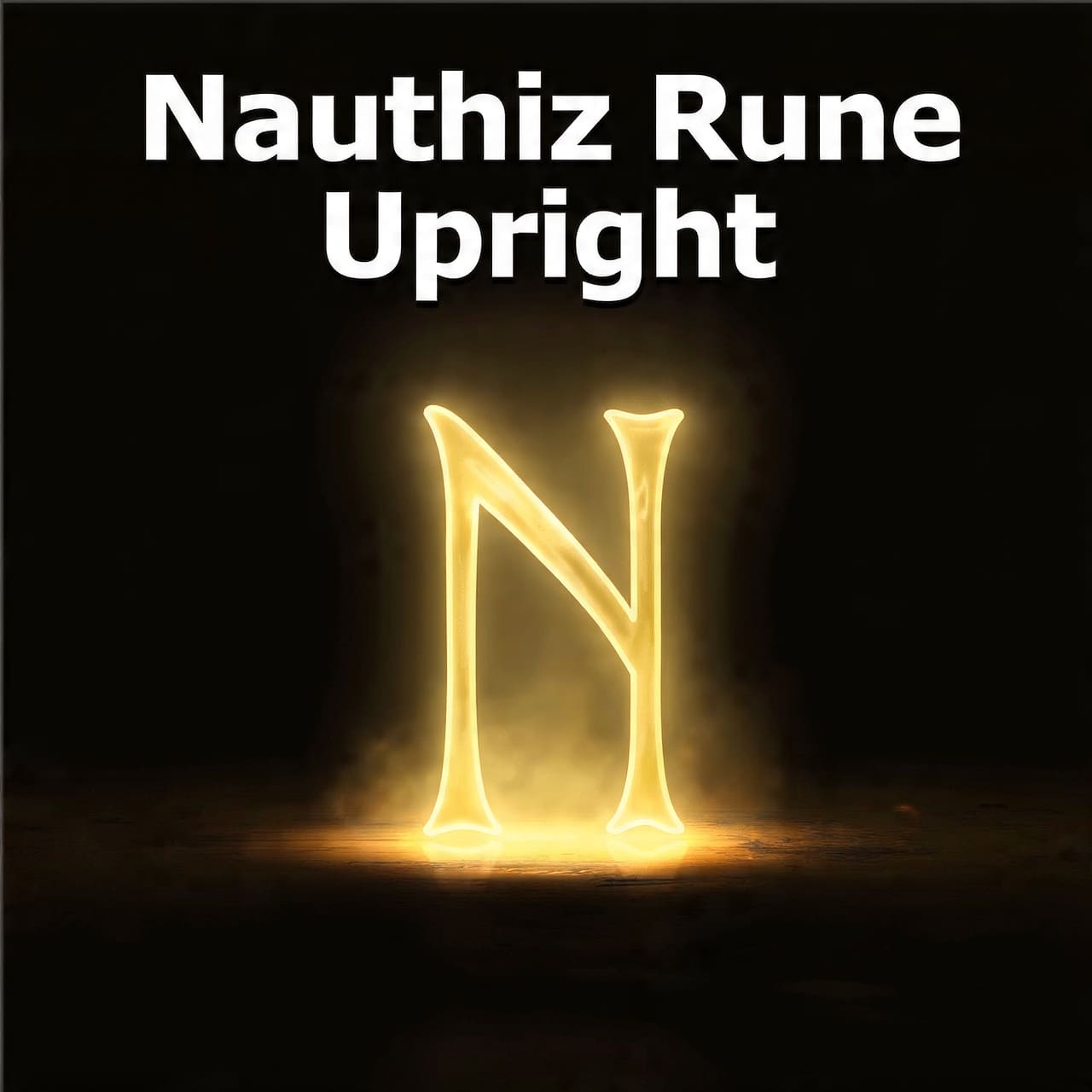 Nauthiz rune upright