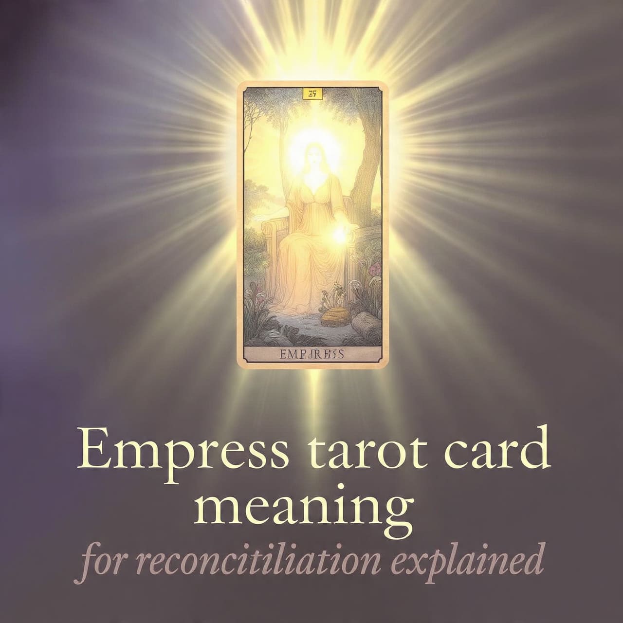 Empress tarot card meaning for reconciliation explained
