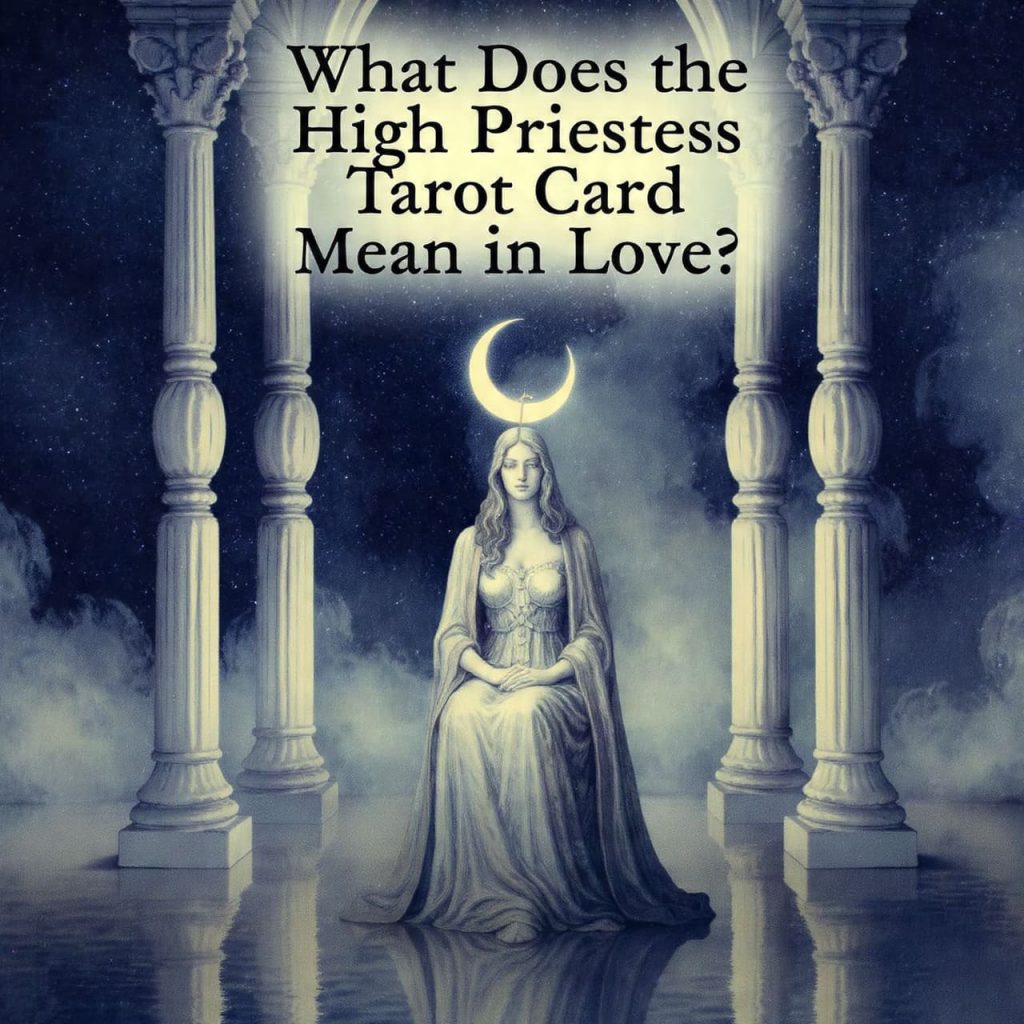 What does the High Priestess tarot card mean in love?