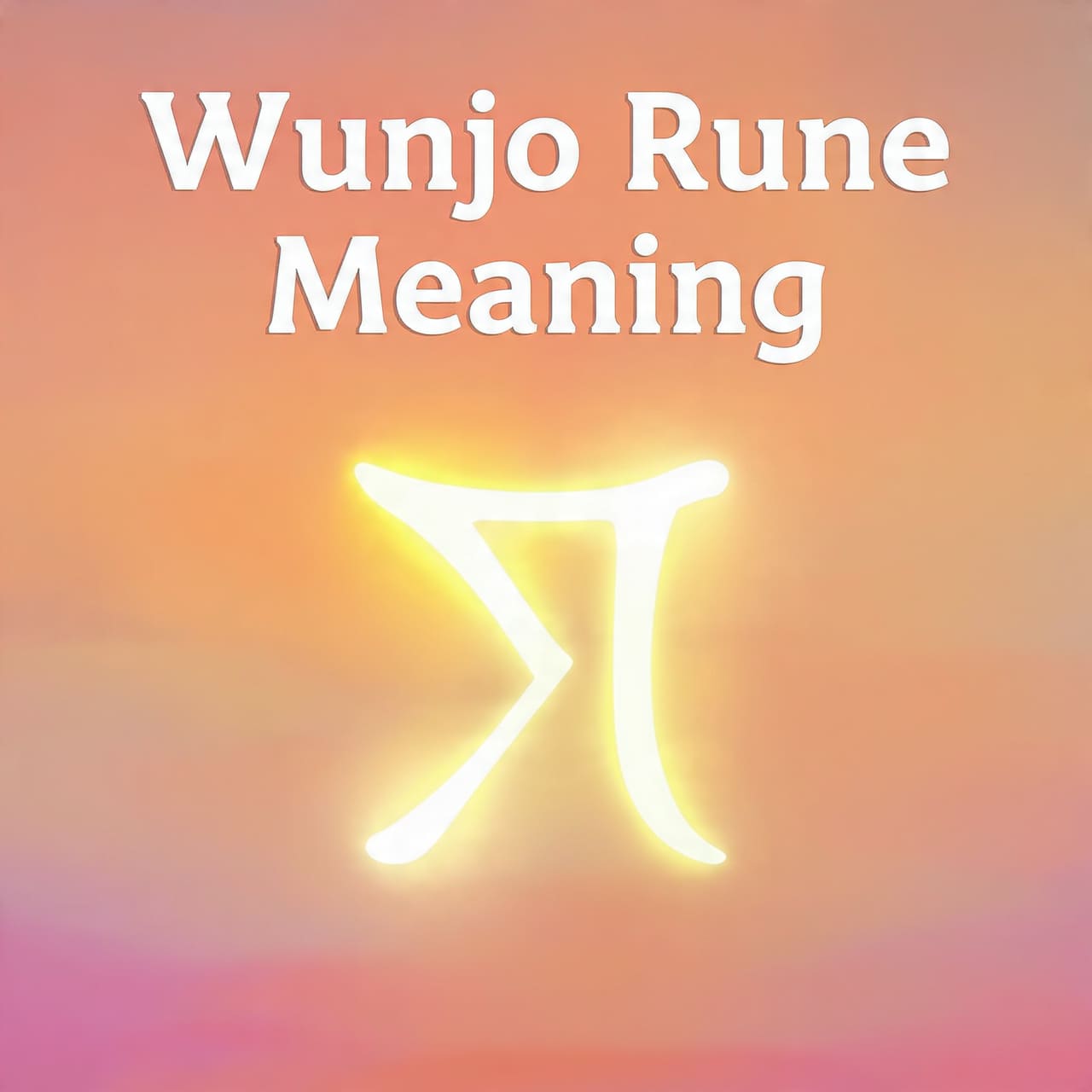 Wunjo Rune Meaning