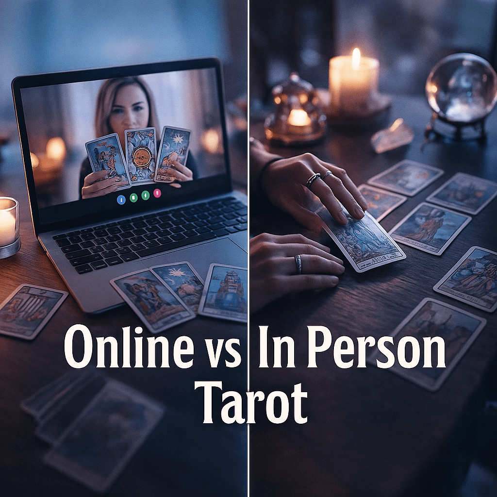 Online vs In-Person Tarot
