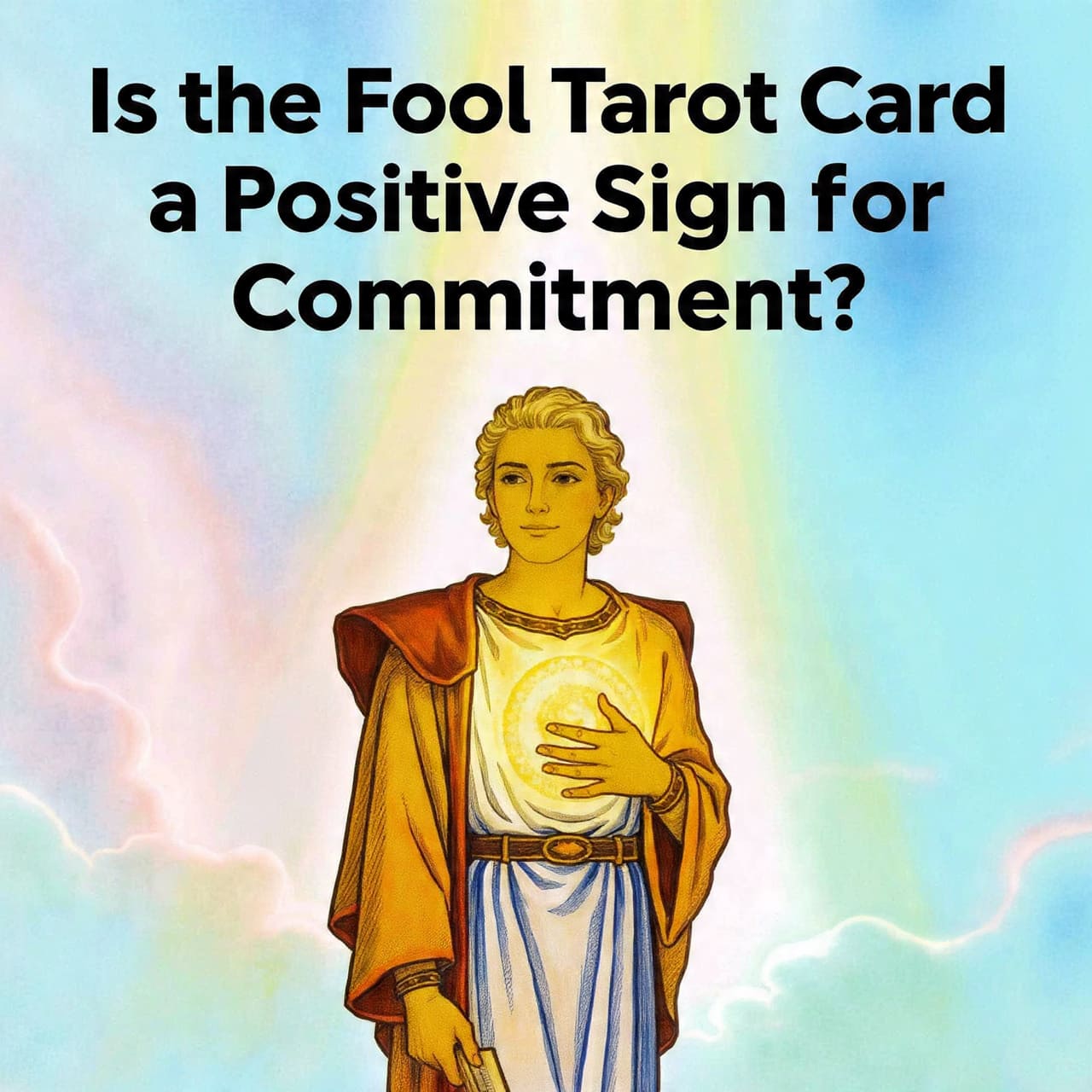 Is the Fool tarot card a positive sign for commitment?