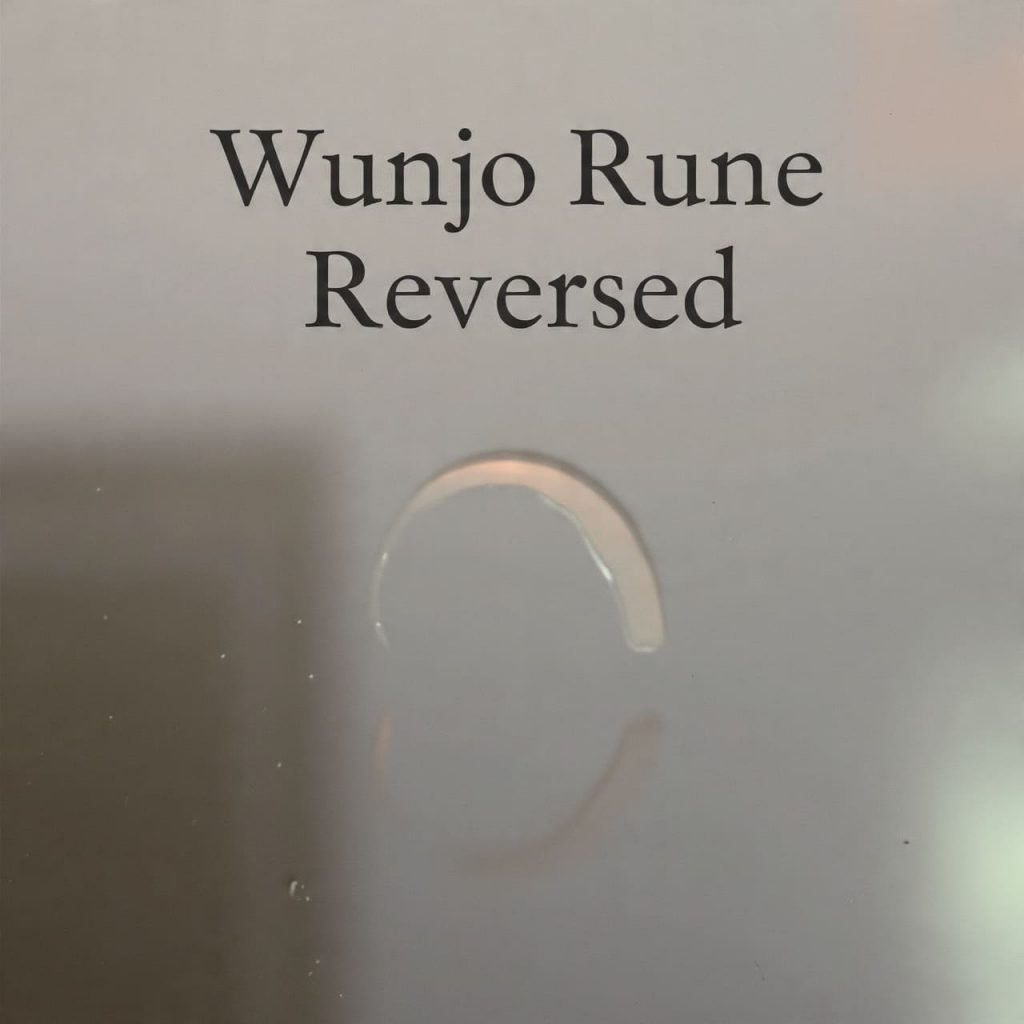 Wunjo Rune Reversed
