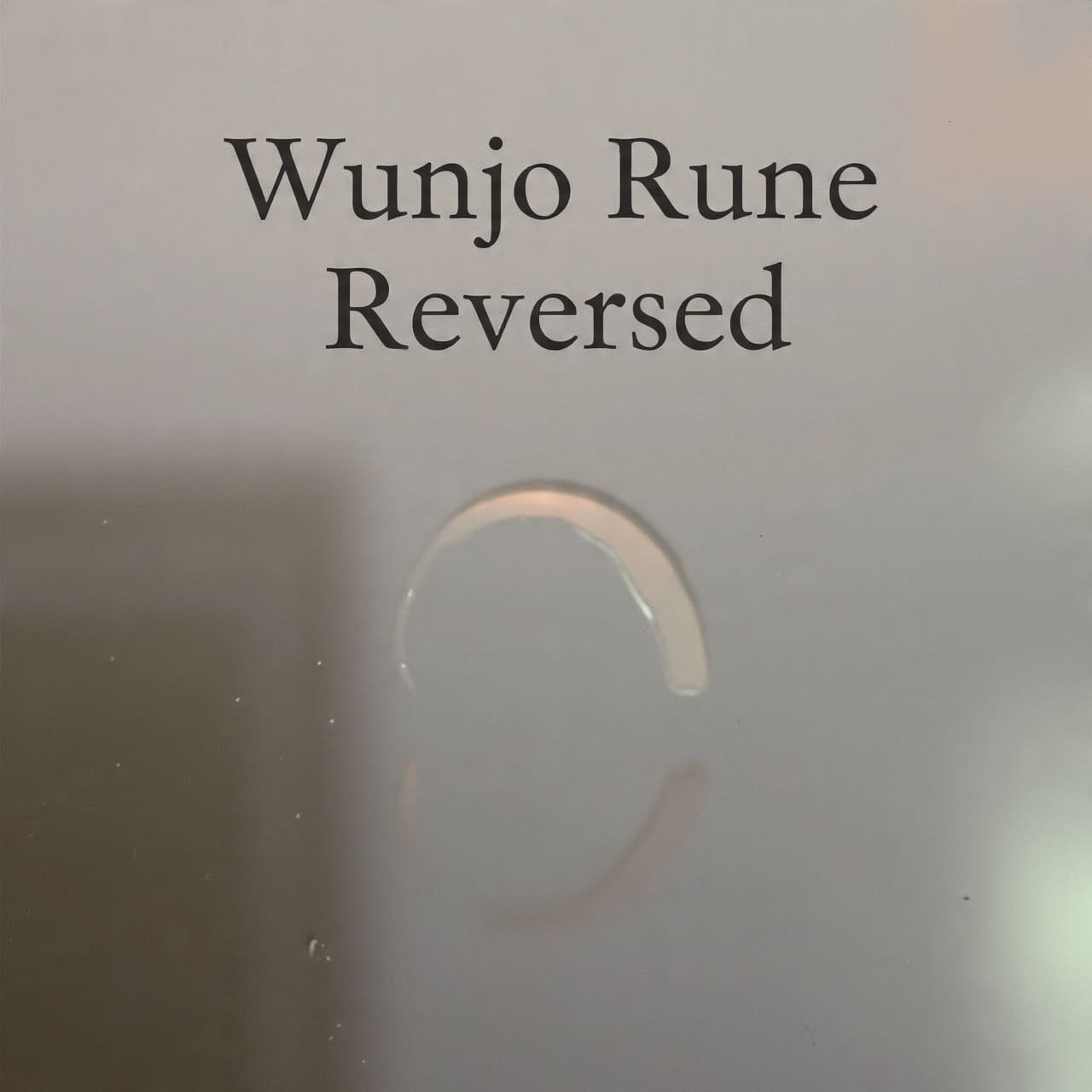 Wunjo Rune Reversed