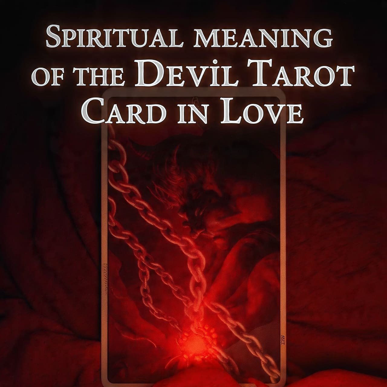 Spiritual meaning of the Devil tarot card in love