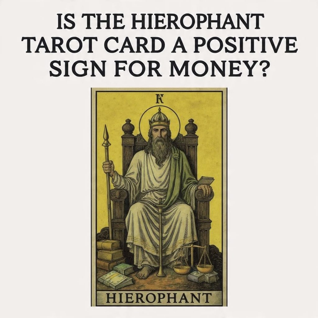 Is the Hierophant tarot card a positive sign for money?