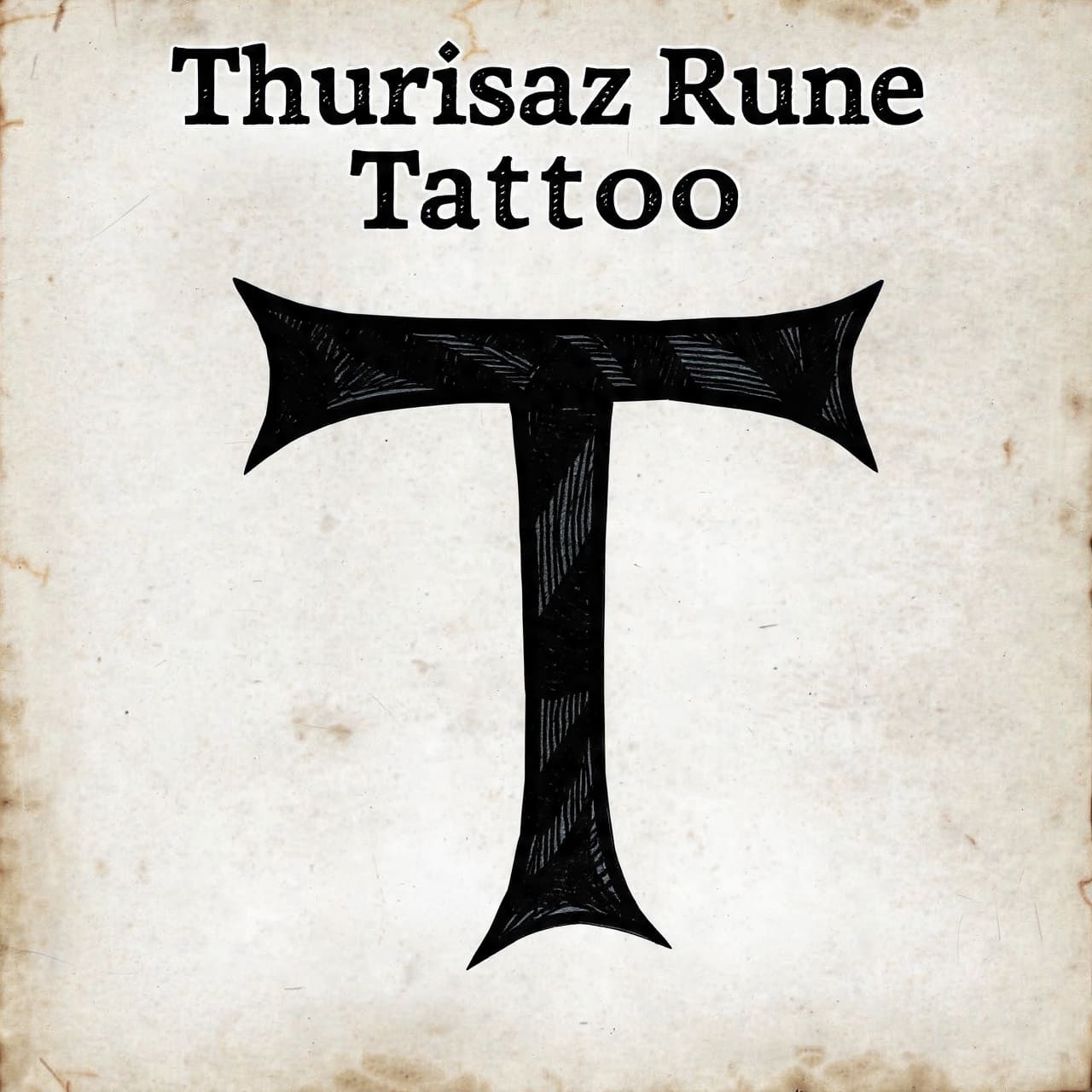 Thurisaz rune tattoo
