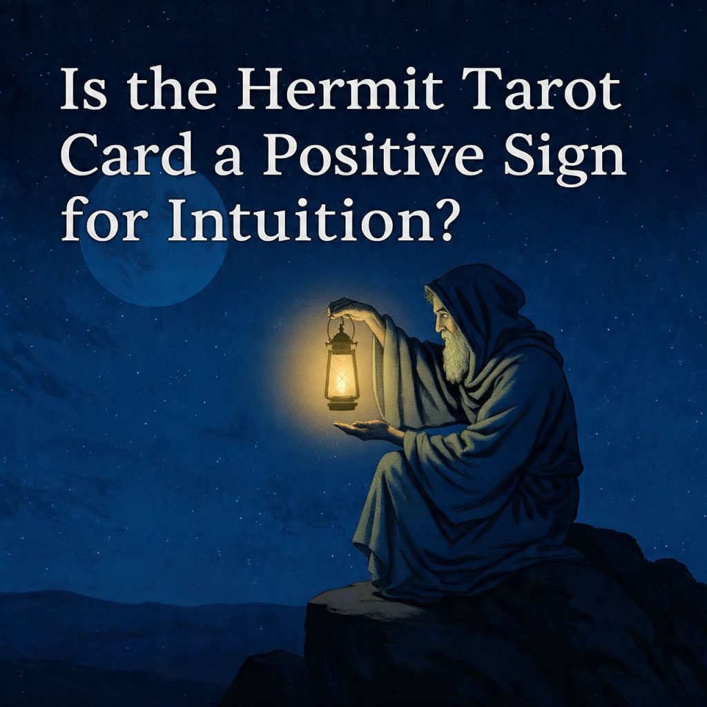 Is the Hermit tarot card a positive sign for intuition?