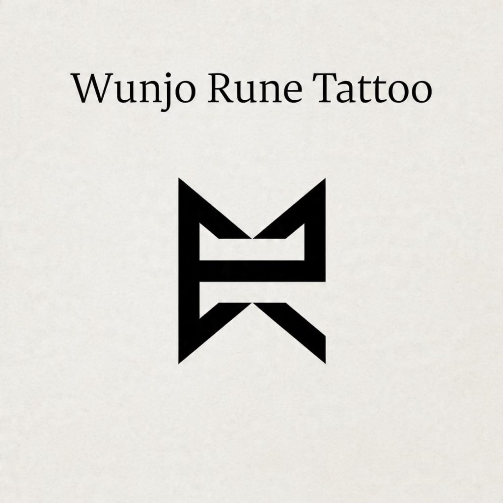 Wunjo Rune Tattoo