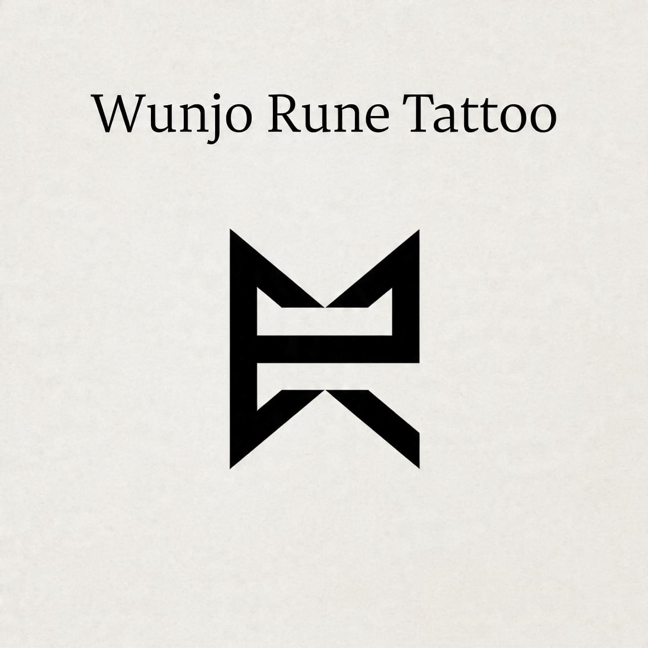 Wunjo Rune Tattoo