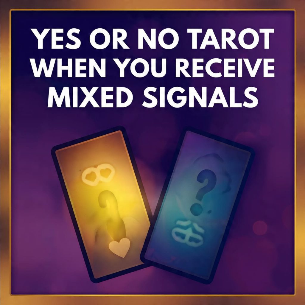 Yes or No Tarot when you receive mixed signals
