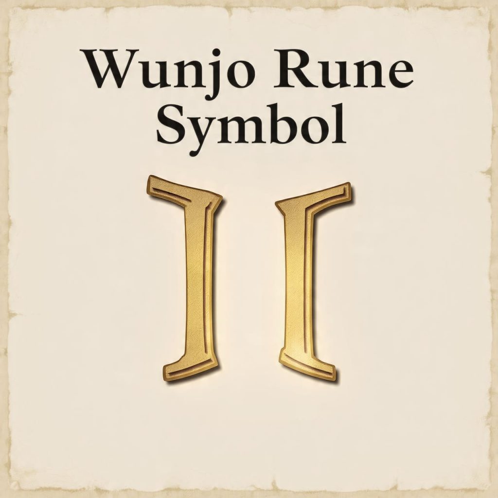 Wunjo Rune Symbol