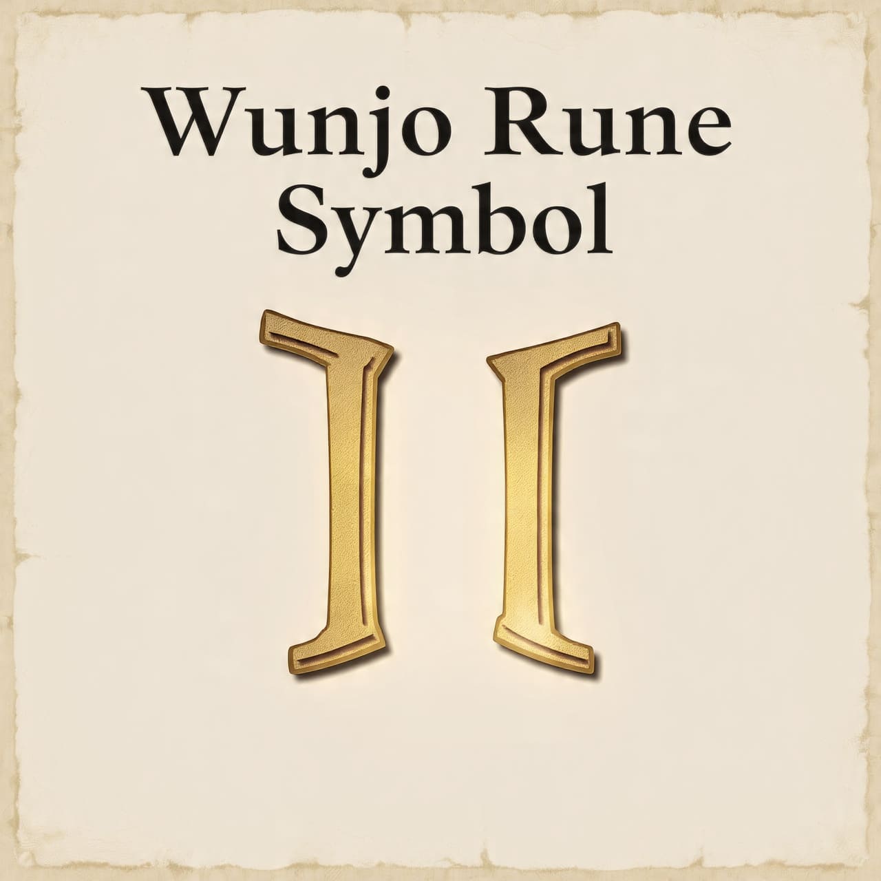 Wunjo Rune Symbol
