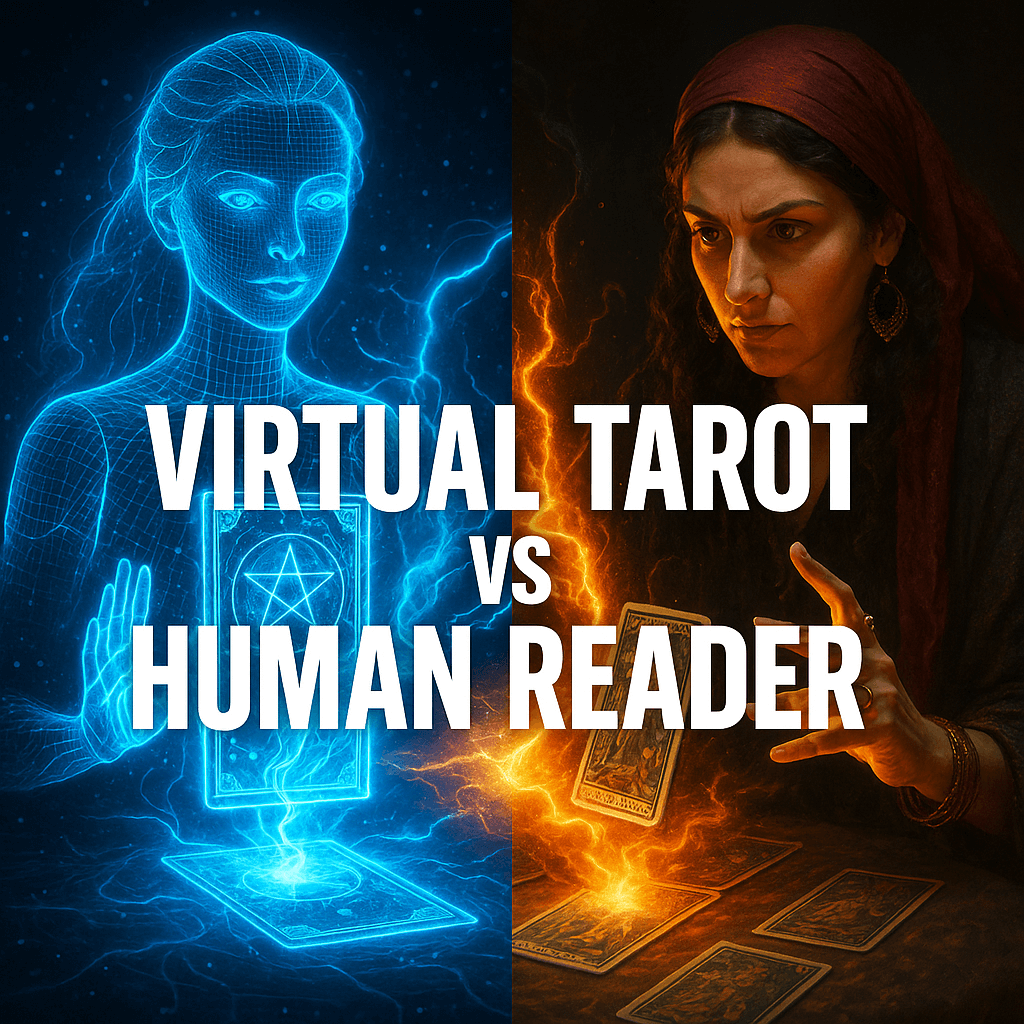 Virtual Tarot vs Human Reader