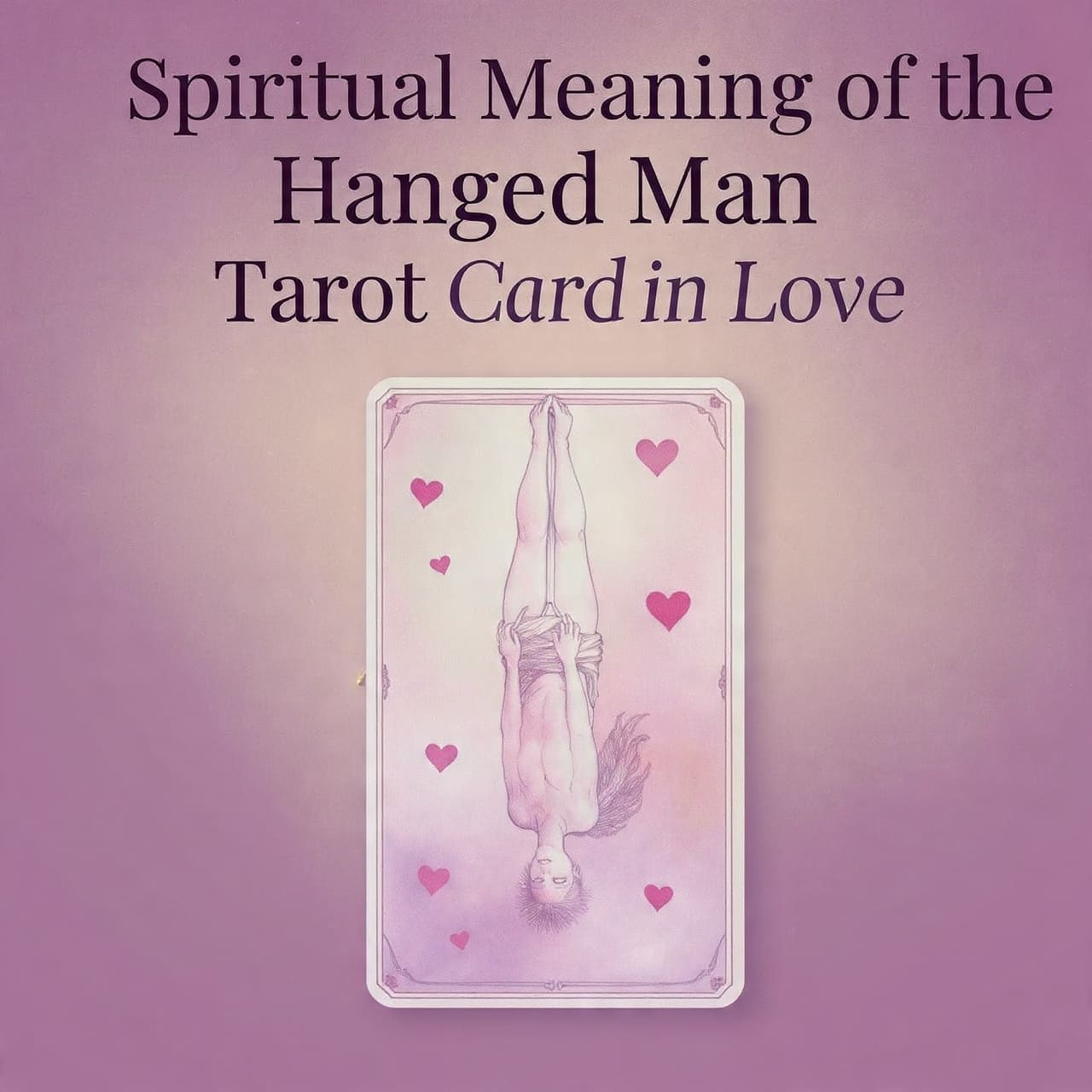 Spiritual meaning of the Hanged Man tarot card in love