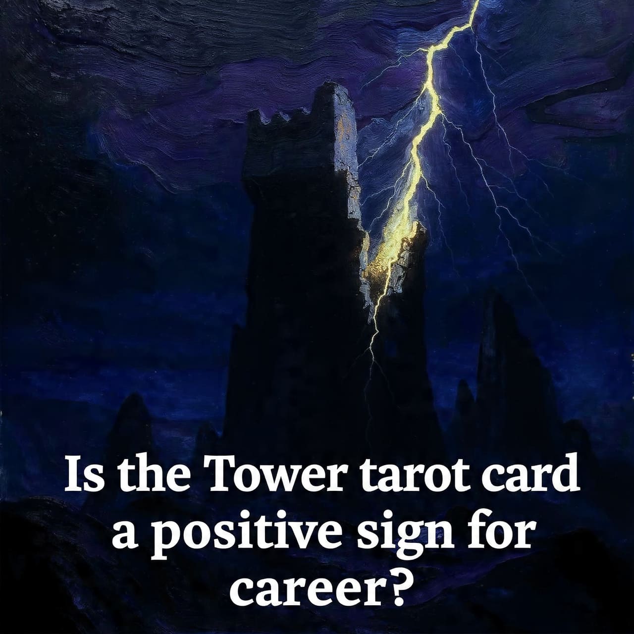 Is the Tower tarot card a positive sign for career?