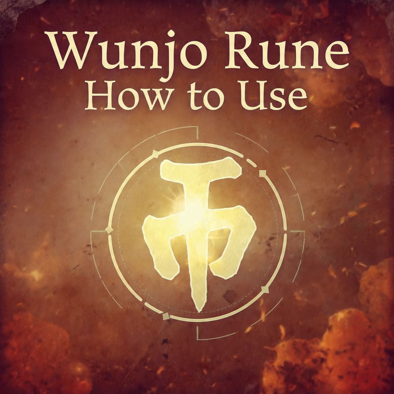 Wunjo Rune How to Use