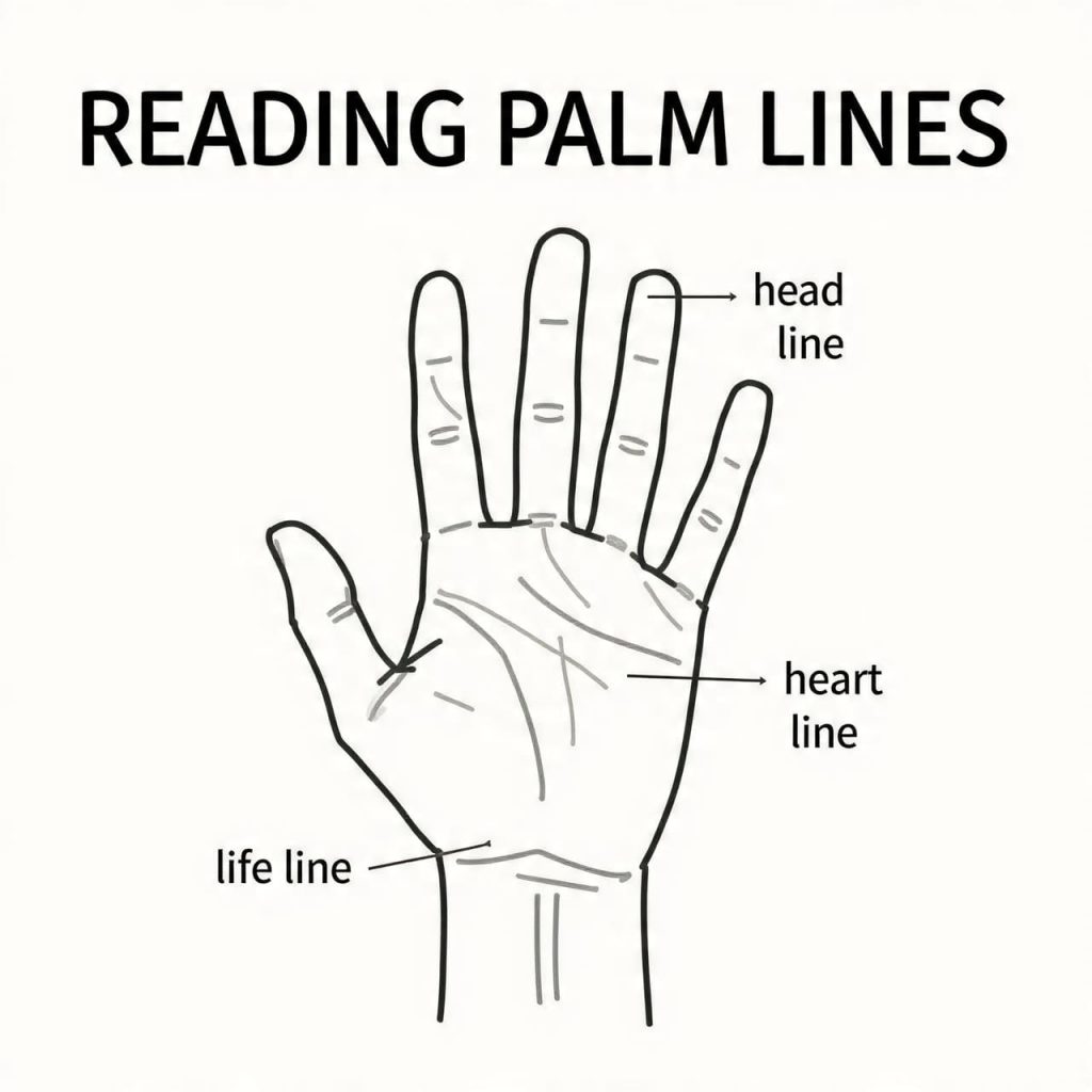 reading palm lines