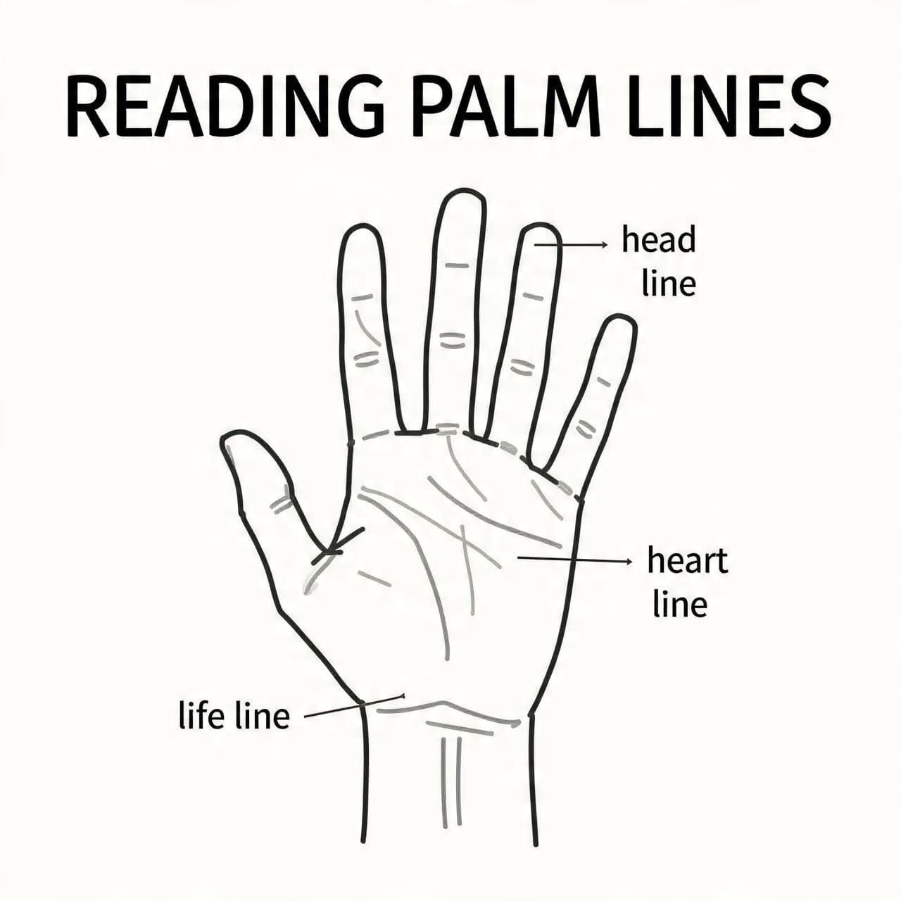 reading palm lines