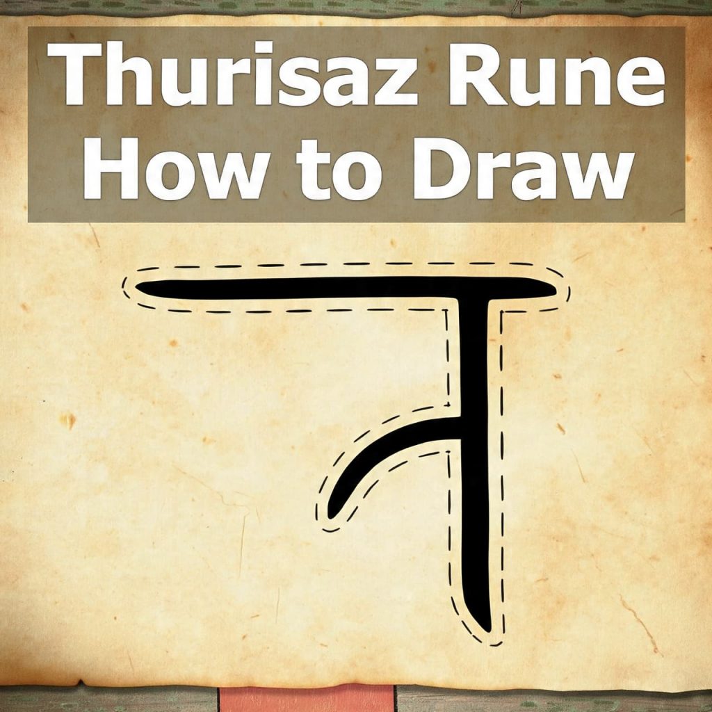 Thurisaz Rune How to Draw