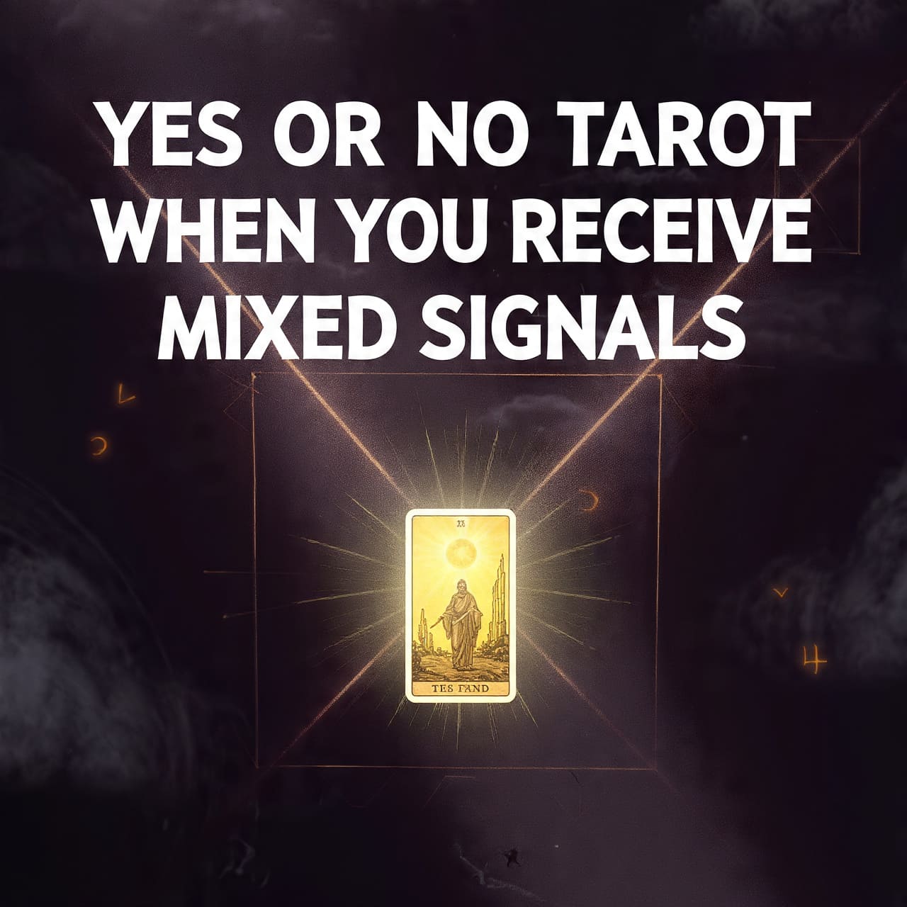 Yes or No Tarot when you receive mixed signals