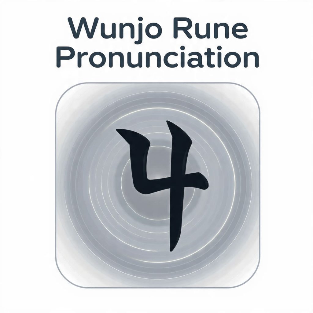 Wunjo Rune Pronunciation