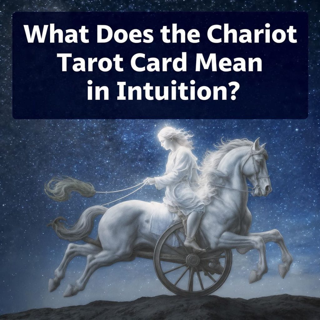 What does the Chariot tarot card mean in intuition?