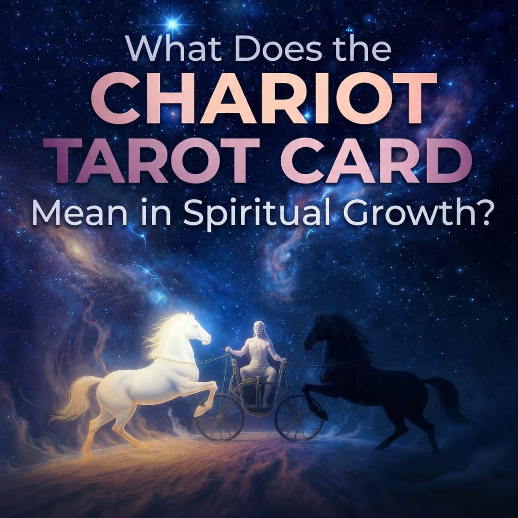 What does the Chariot tarot card mean in spiritual growth?