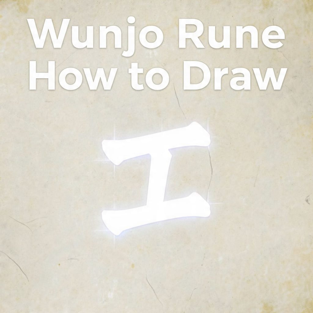 Wunjo Rune How to Draw