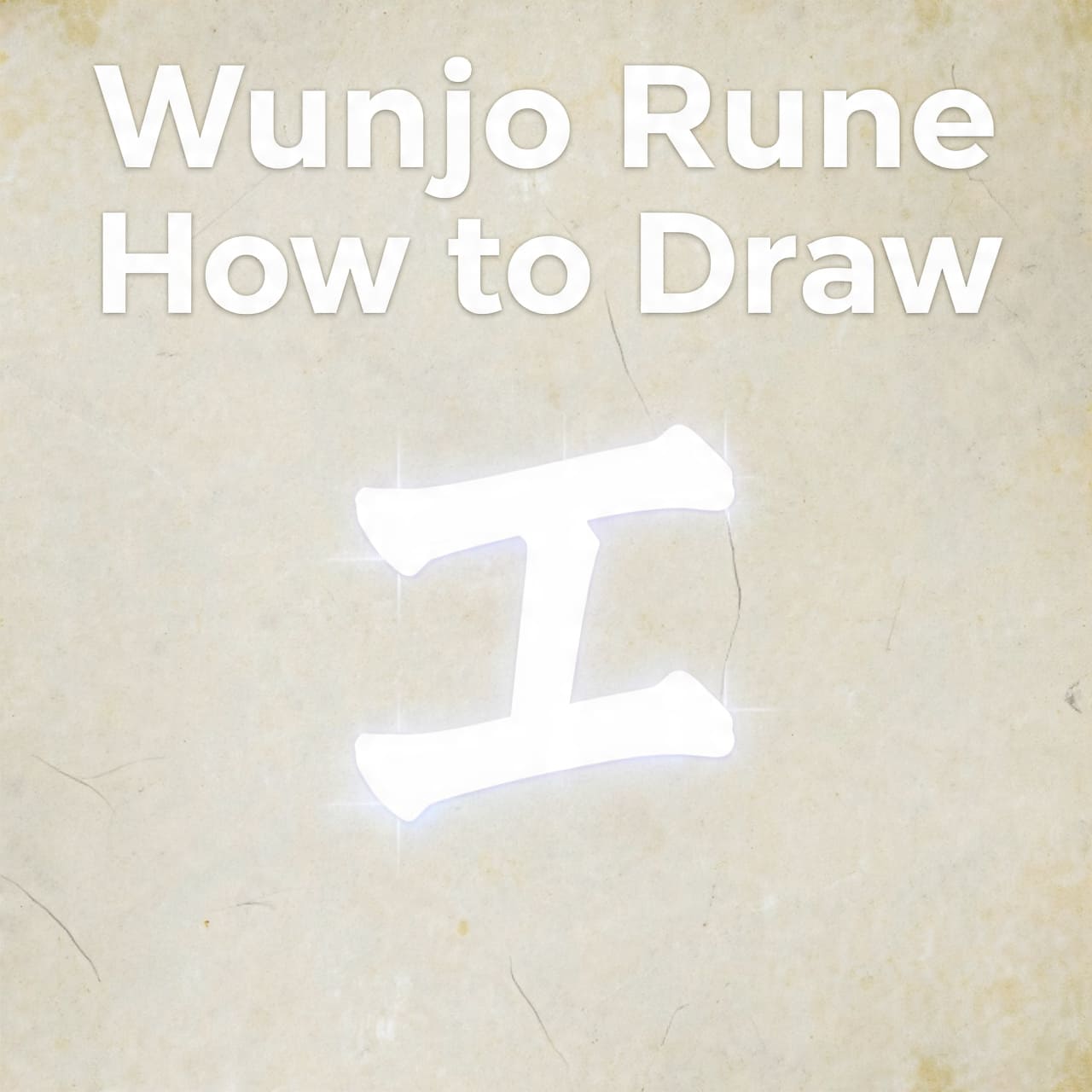 Wunjo Rune How to Draw